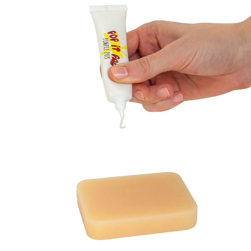 Akrobatik kombination Konsulat Pop it Pal® Peach Pimple Popping Toy with Refillable Pimple Pus