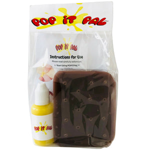 Pop it Pal® Brown Pimple Popping Toy with Refillable Pimple Pus